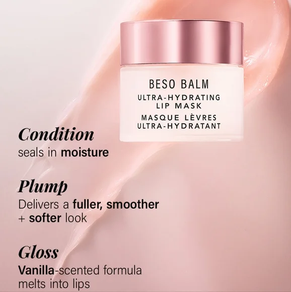 🔴 JLO BEAUTY Beso Balm Ultra Hydrating Lip Mask - Sweet Shine - Picture 3 of 4